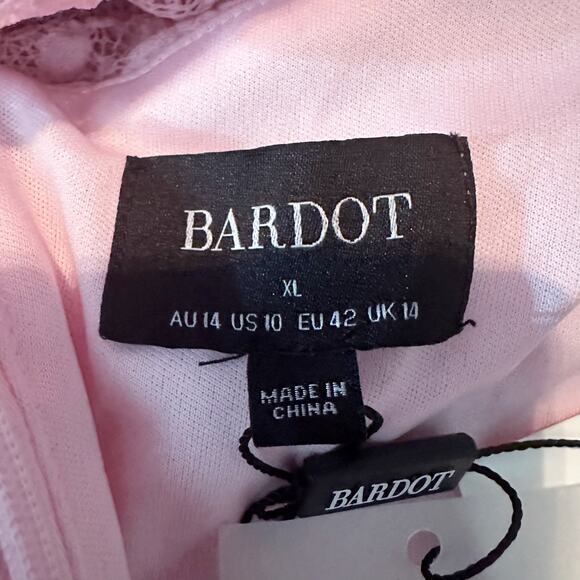 Bardot Albie Knit Maxi Dress Size US 10 XL Candy Pink - Picture 4 of 13